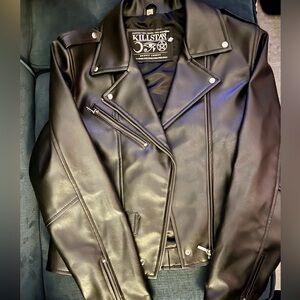 Women’s Killstar Black Vegan Leather Jacket